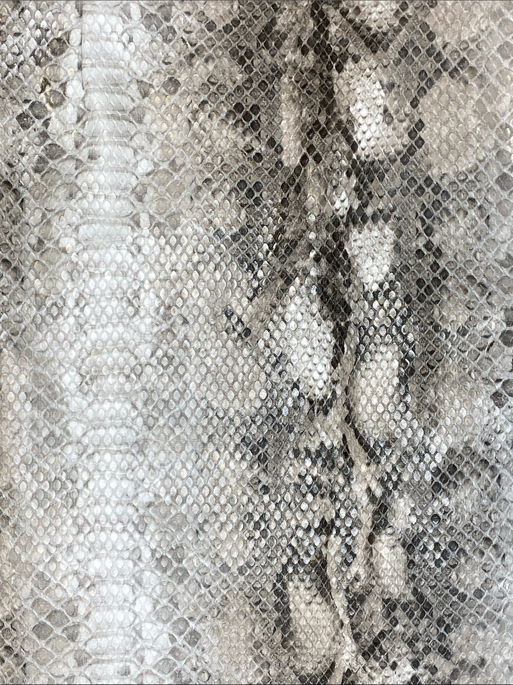 Dynamite Grey Snakeskin Mini Skirt - Picture 2 of 8